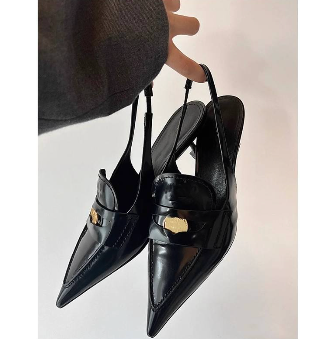 Élanora™ – Pointed-Toe Slingback Stiletto Heels