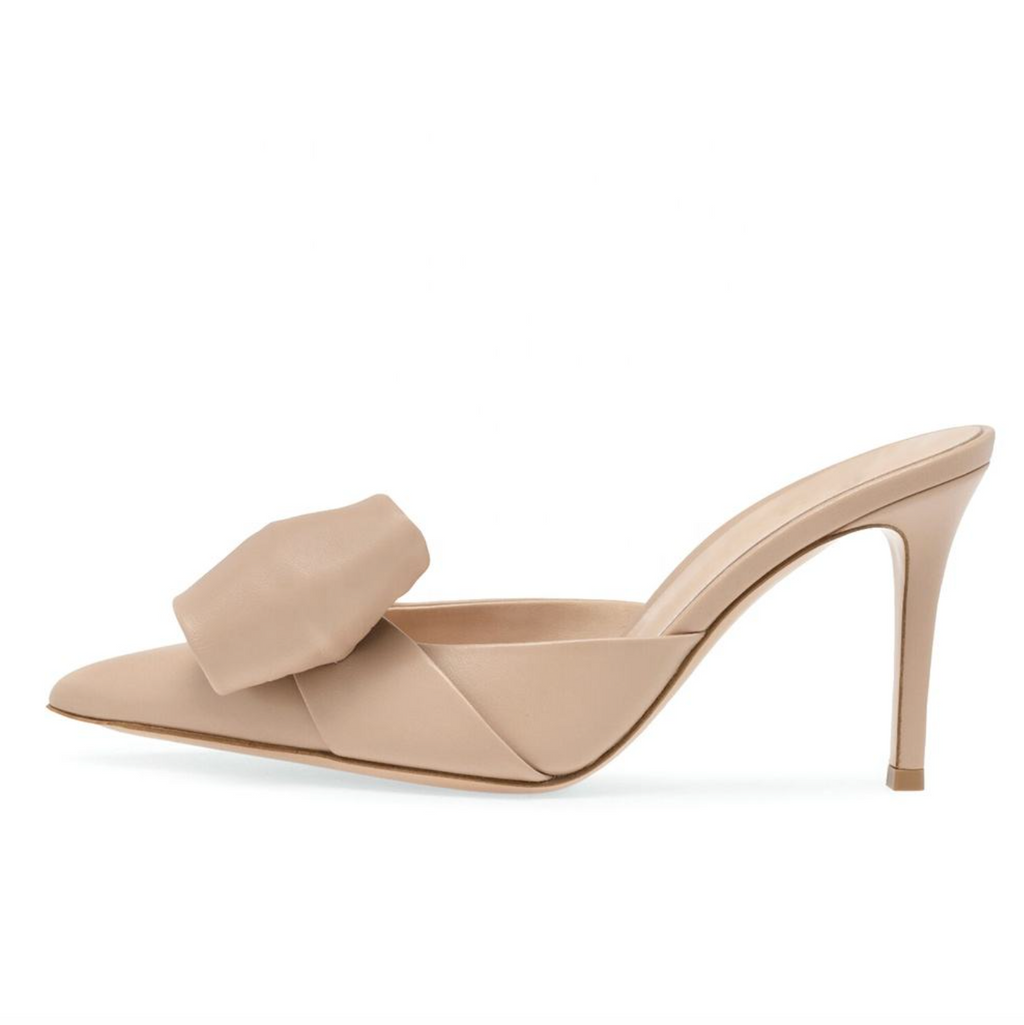 Celestine™ – Elegant Closed-Toe Mule Heels
