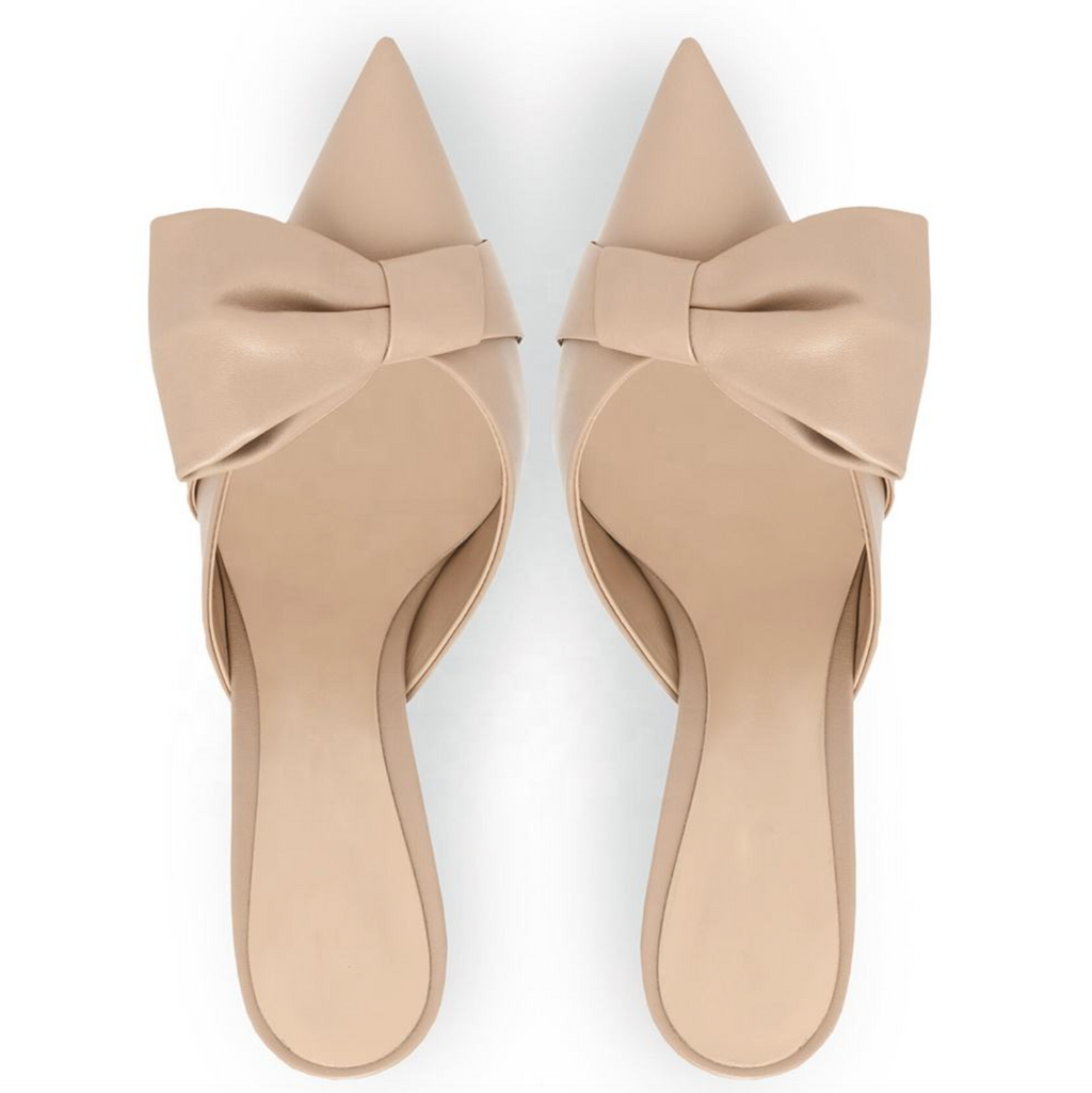 Celestine™ – Elegant Closed-Toe Mule Heels