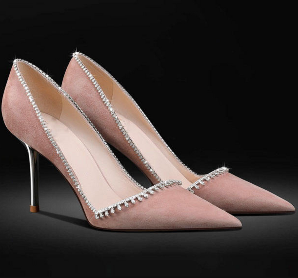 Diamelle™ – Handmade Crystal High Heel Pumps