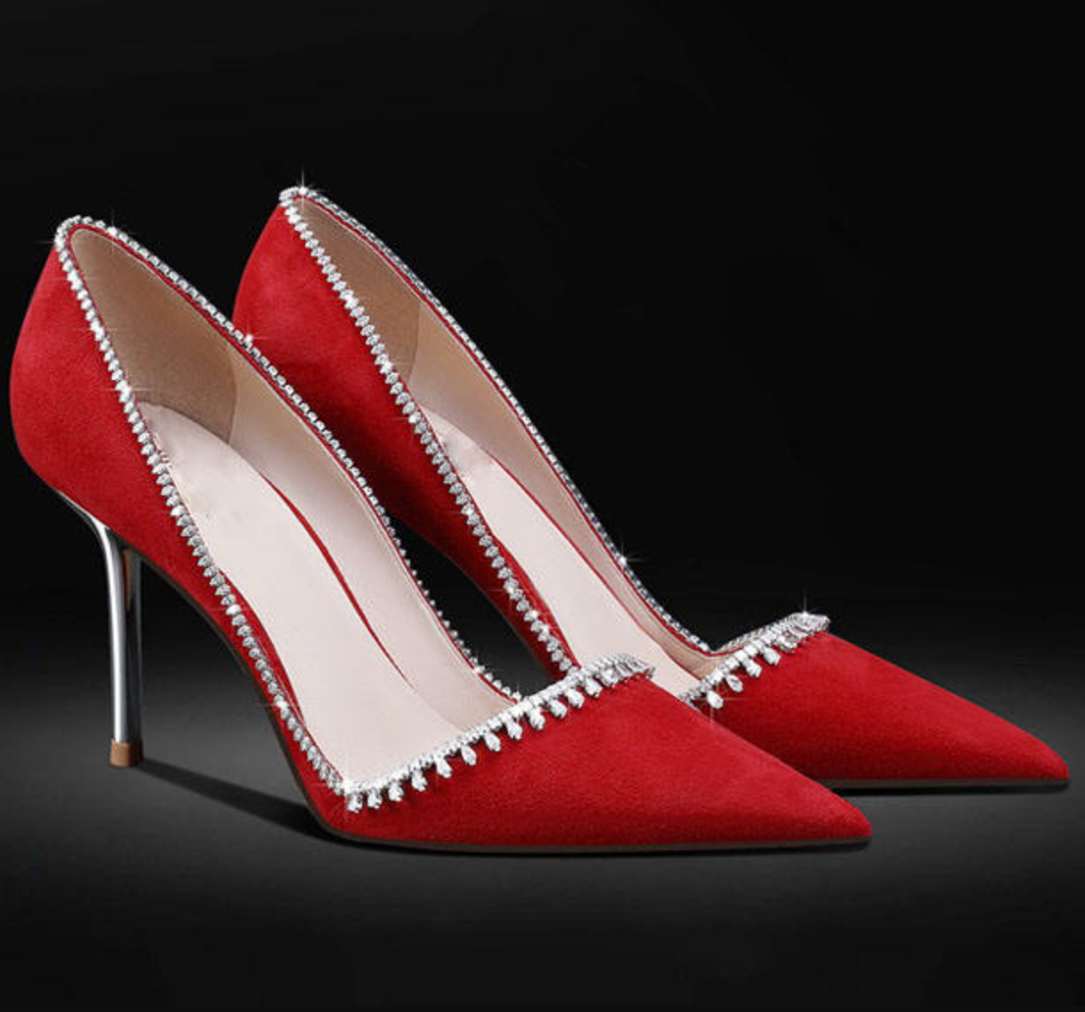 Diamelle™ – Handmade Crystal High Heel Pumps