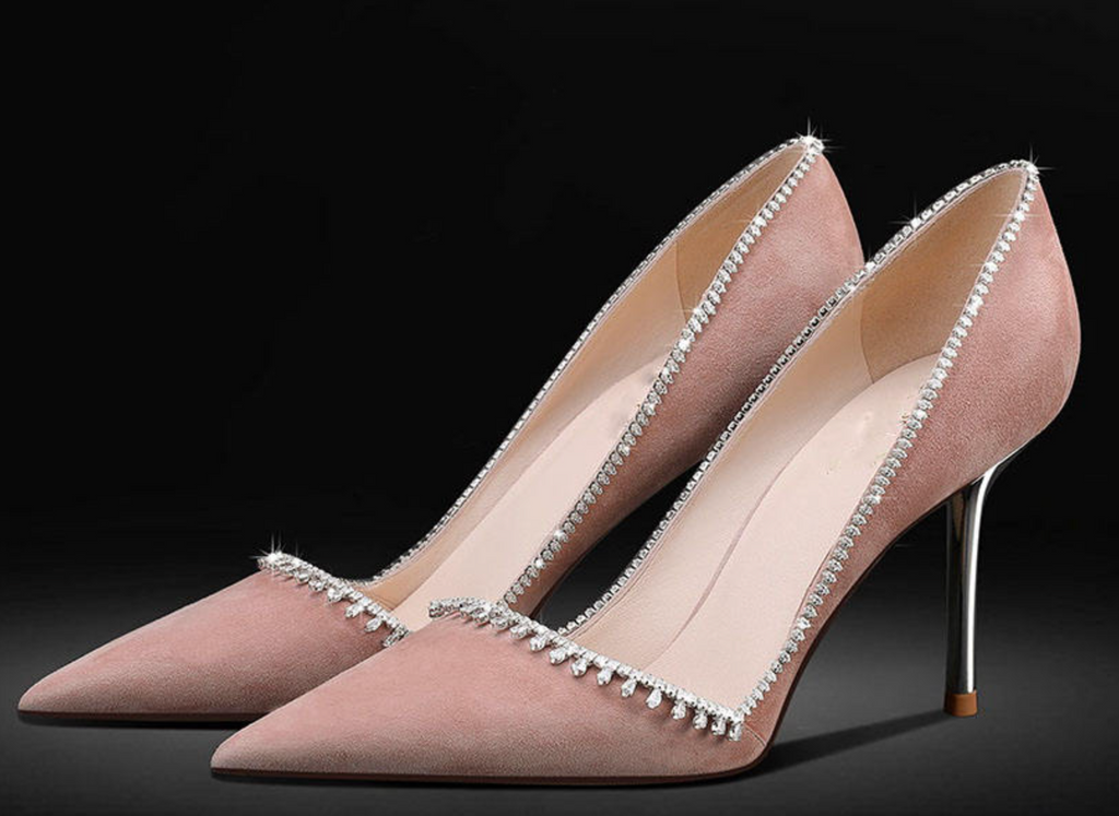 Diamelle™ – Handmade Crystal High Heel Pumps
